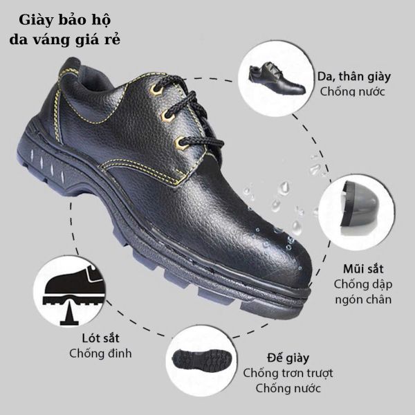 Cấu tạo giày bảo hộ giá rẻ Quảng Ninh