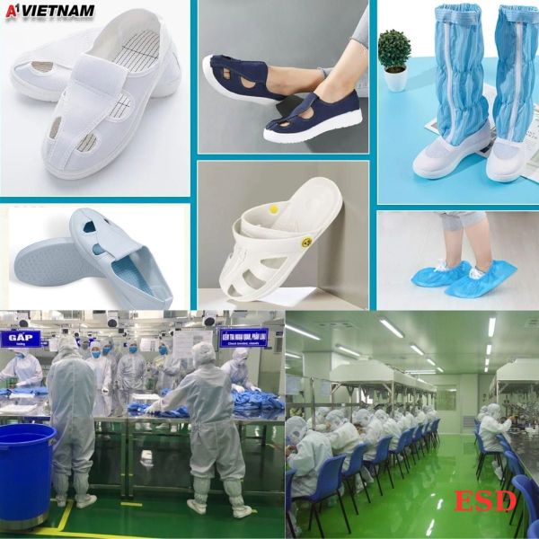 Các loại giày vải chống tĩnh điện số lượng lớn cho doanh nghiệp