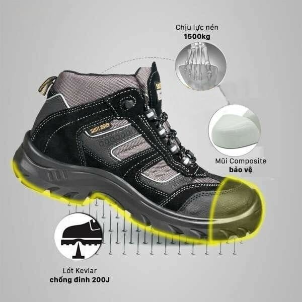 Giày bảo hộ Jogger Climber mũi nhựa đạt tiêu chuẩn châu Âu