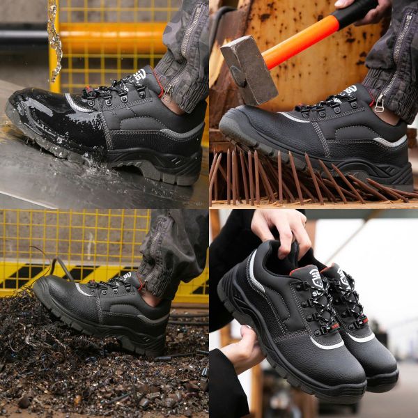 Giày bảo hộ thợ mỏ mũi thép đế chống đinh tại Quảng Ninh