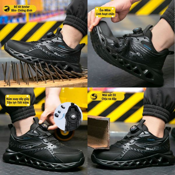 Giày bảo hộ siêu nhẹ mũi thép dùng trong KCN Đông Mai Quảng Ninh