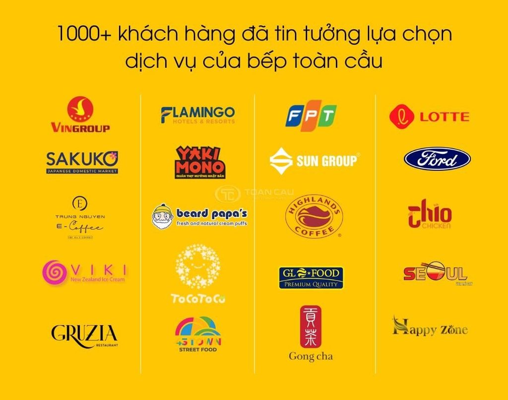 khách hàng của bếp toàn cầu