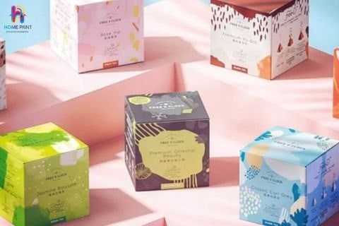 Thiết kế hộp giấy theo logo