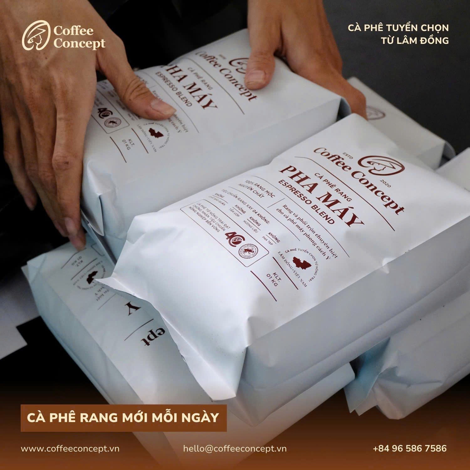 Coffee Concept – Đối tác OEM đồng hành cùng thương hiệu cà phê mới