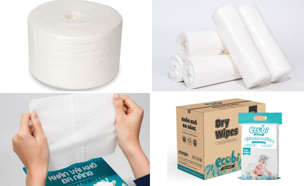 Gia công khăn khô đa năng dạng cuộn, túi rút trọn gói - EcoWIpes Việt Nam