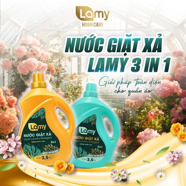 Tiêu chí lựa chọn nước giặt xả cao cấp - Nước giặt xả 3in1 Lamy