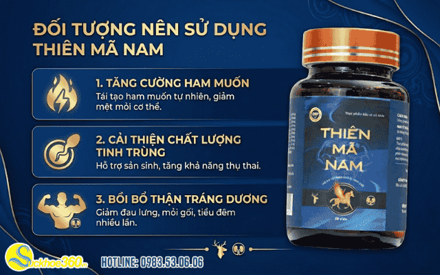 Đối tượng nào nên sử dụng Thiên mã nam?