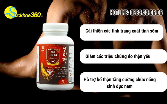 Men Ginsen mang lại những công dụng nào cho nam giới?
