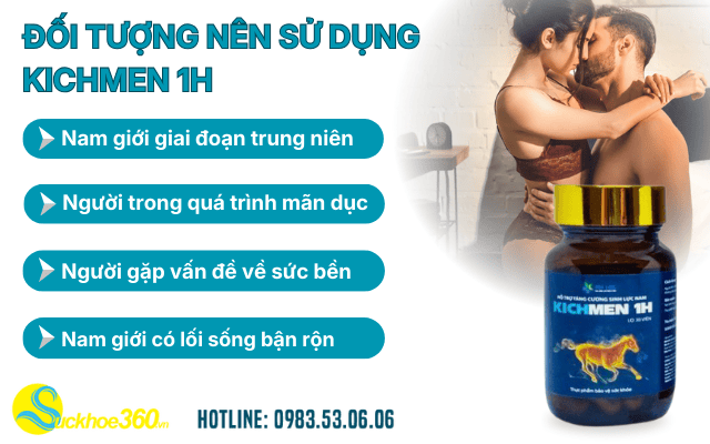 Những ai nên lựa chọn sử dụng Kichmen 1H hộp 30 viên?