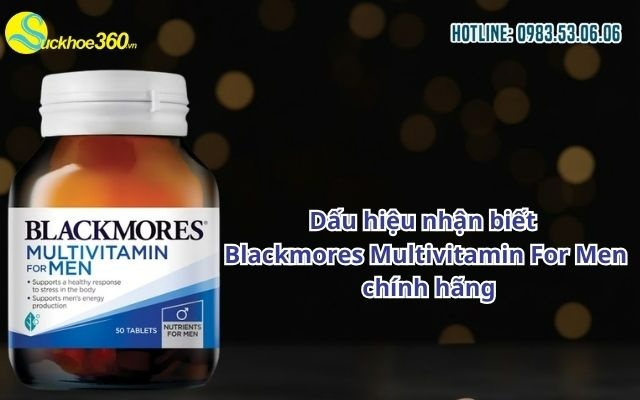 Dấu hiệu nhận biết Blackmores Men chính hãng