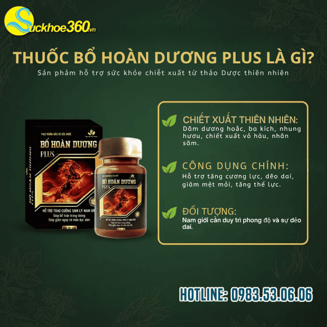 Thuốc bổ hoàn dương plus là gì?