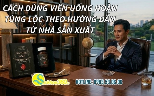 Cách dùng viên uống Hoàn Tùng Lộc theo hướng dẫn từ nhà sản xuất