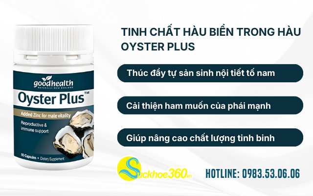 Tinh chất hàu biển linh hồn tạo nên sức mạnh của Hàu Oyster Plus