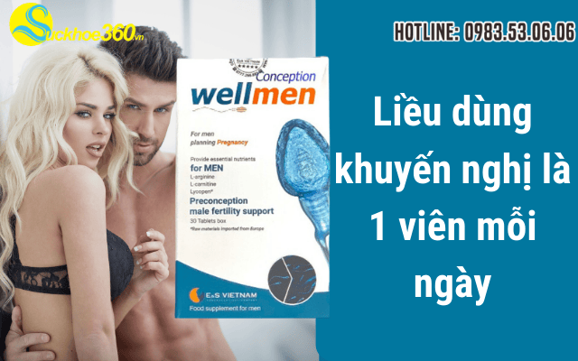 Cách dùng và liều dùng chuẩn của Wellmen Conception đúng chuẩn để đạt hiệu quả