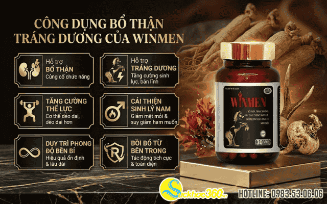 Công dụng bổ thận tráng dương của Winmen đối với phái mạnh