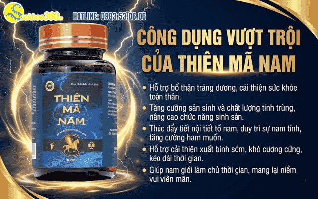 Công dụng nổi bật của Thiên Mã Nam trong việc hỗ trợ sinh lý