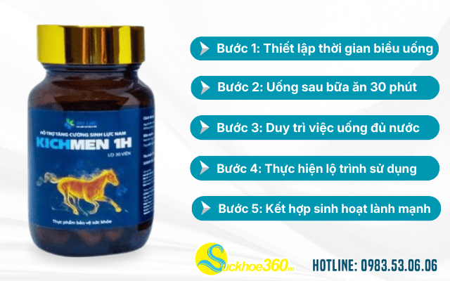 Hướng dẫn cách sử dụng Kichmen 1H hiệu quả nhất tại nhà