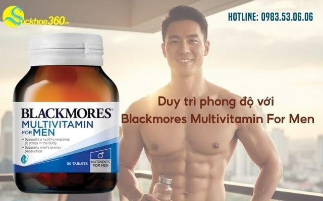 Duy trì phong độ với Blackmores Multivitamin For Men