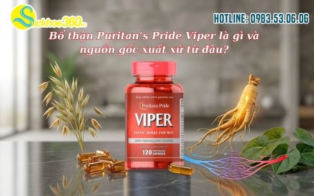 Bổ thận Puritan’s Pride Viper là gì và nguồn gốc xuất xứ từ đâu?