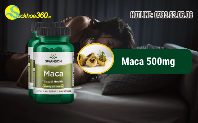 Thành phần Swanson Maca Sexual Health 500mg gồm những gì?