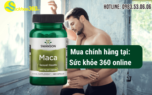 Swanson Maca Sexual Health 500mg mua ở đâu chính hãng?