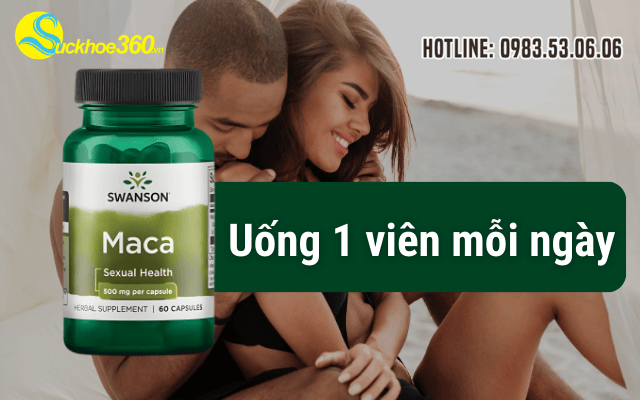 Cách dùng Swanson Maca Sexual Health đúng cách theo khuyến nghị