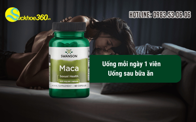 Cách dùng Swanson Maca Sexual Health 500mg đúng cách