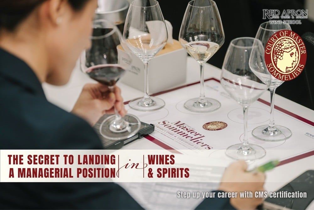 Students in an intensive sommelier training class learning tasting, service, and wine knowledge