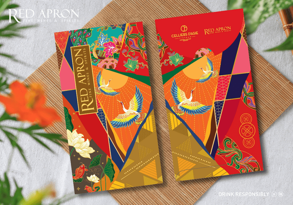 Mẫu set bao lì xì in logo doanh nghiệp đẹp, chất lượng phù hợp làm quà tết cho đối tác