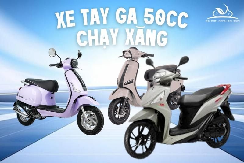 Xe tay ga 50cc chạy xăng