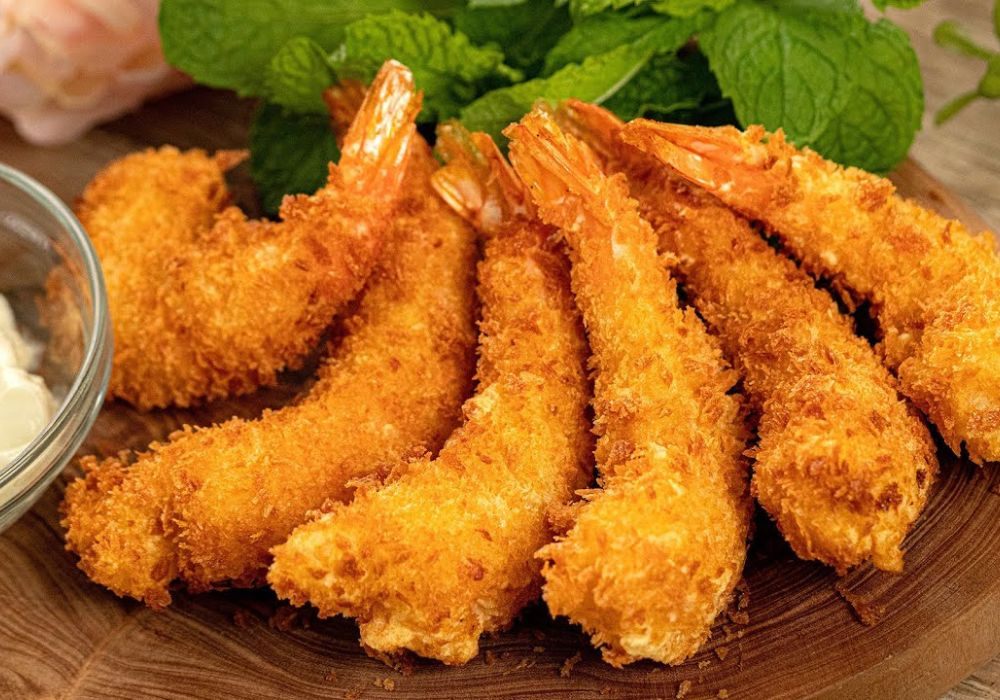 Tôm sú lăn bột chiên xù