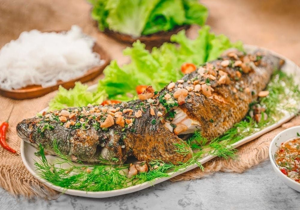 Cá nướng mỡ hành