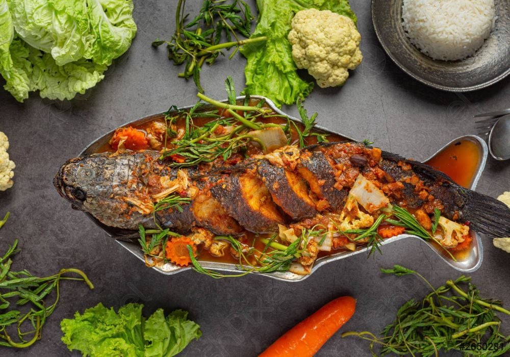 Cá nướng sa tế