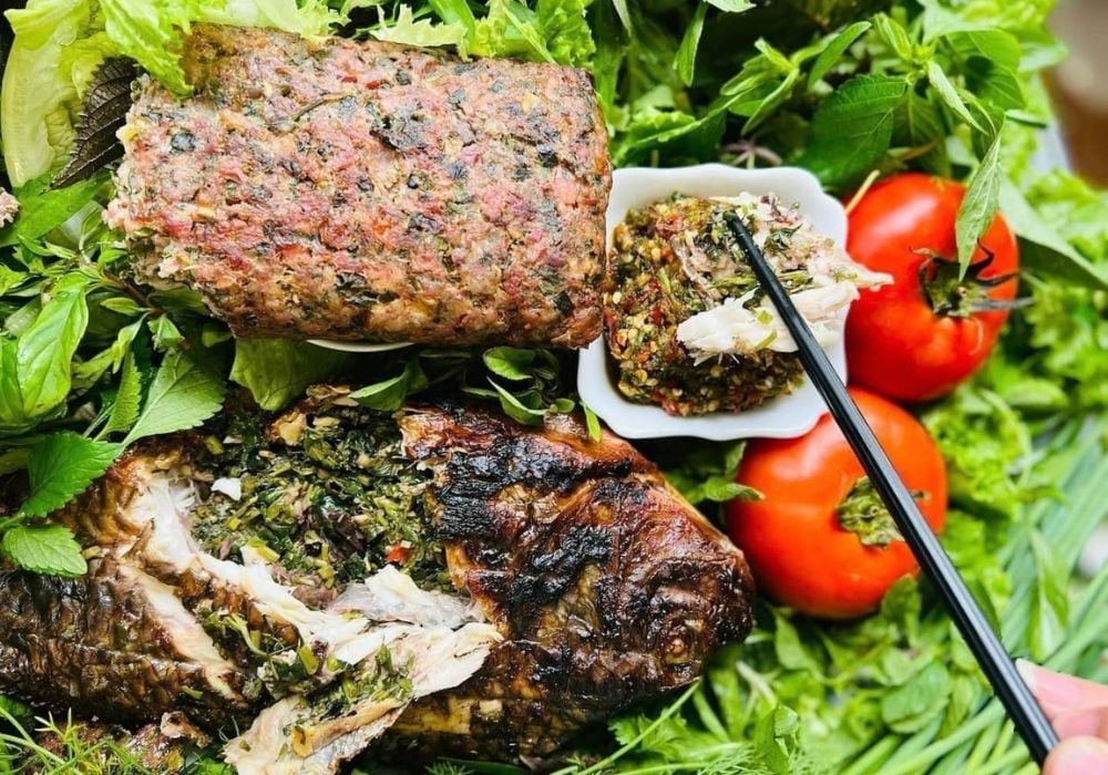 Cá nướng pa pỉnh tộp