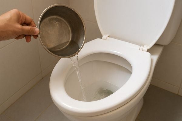 Vì sao không nên dội nước thừa vào bồn cầu? Thói quen nhỏ, hệ lụy lớn! - Bùi Minh