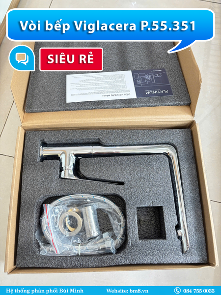 1. Vòi Bếp Viglacera Platinum P.55.351 Nóng Lạnh - Bùi Minh
