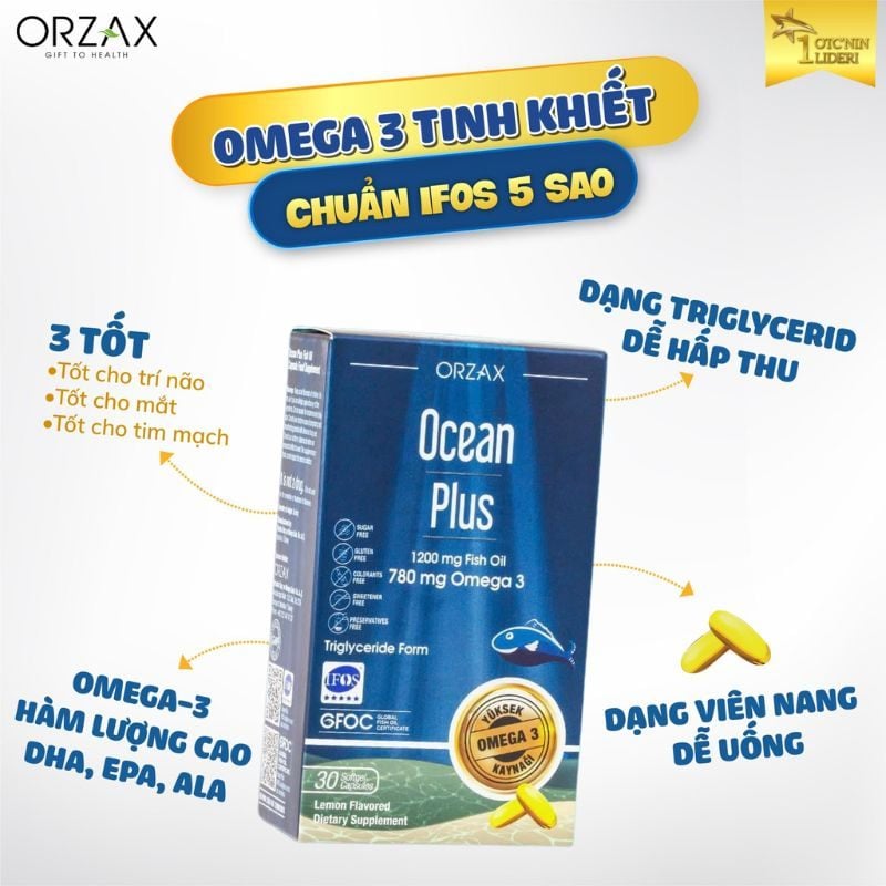 nhathuocvietnhat.vn- Ocean Plus, giải pháp bổ sung omega 3 tinh khiết đạm đặc, đạt tiêu chuẩn quốc tế IFOS 5 sao
