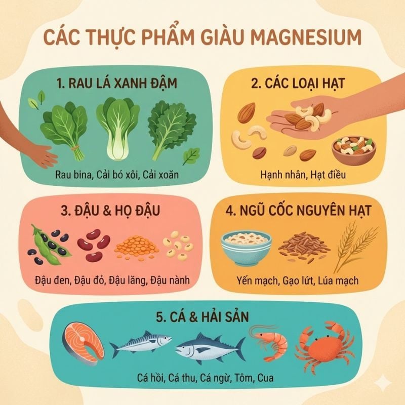 nhathuocvietnhat.vn - Thực phẩm giàu magnesium nên bổ sung vào chế độ dinh dưỡng hàng ngày