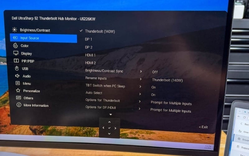 Chỉnh lại nguồn đầu vào (Input Source) phù hợp
