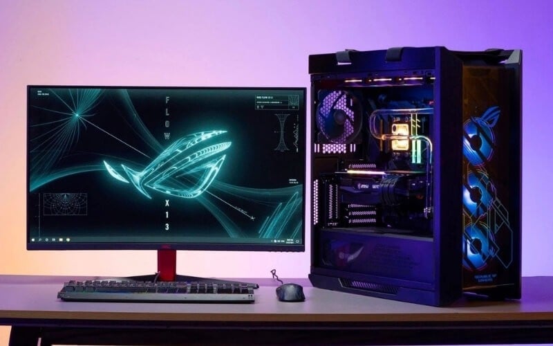 Bật màn hình trước ở trạng thái chờ tín hiệu, sau đó mới bật máy tính