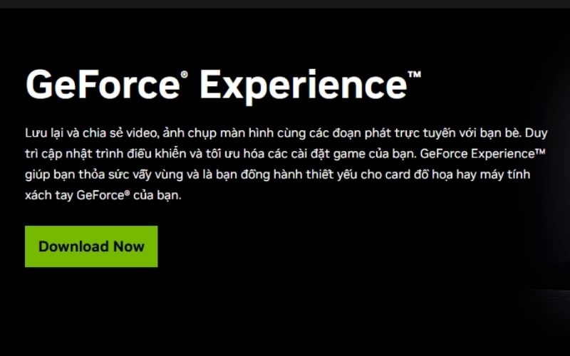 Cài đặt và cập nhật GeForce Experience