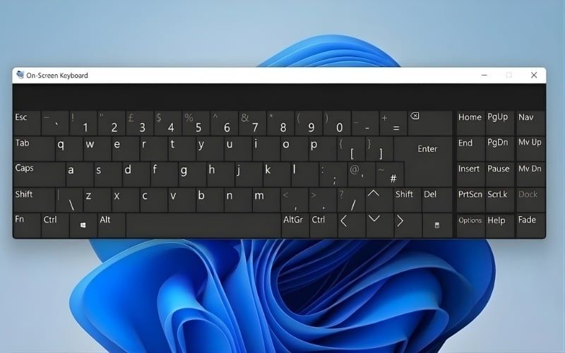 Bàn phím ảo là tính năng mô phỏng bàn phím vật lý ngay trên màn hình máy tính