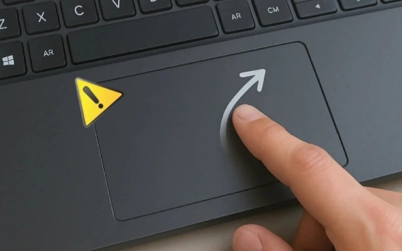 Con trỏ vẫn có thể di chuyển linh hoạt trên màn hình nhưng các lệnh nhấn cơ học