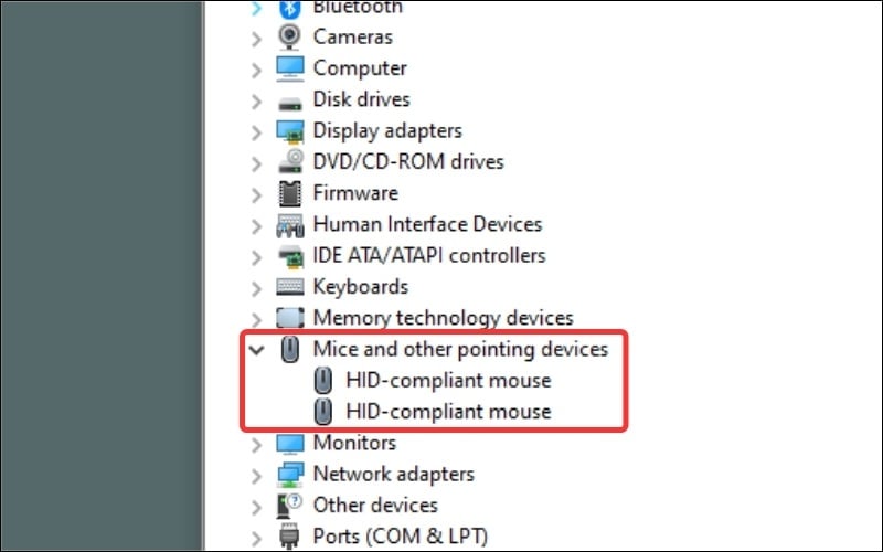 Nhấp chuột phải vào HID-compliant mouse