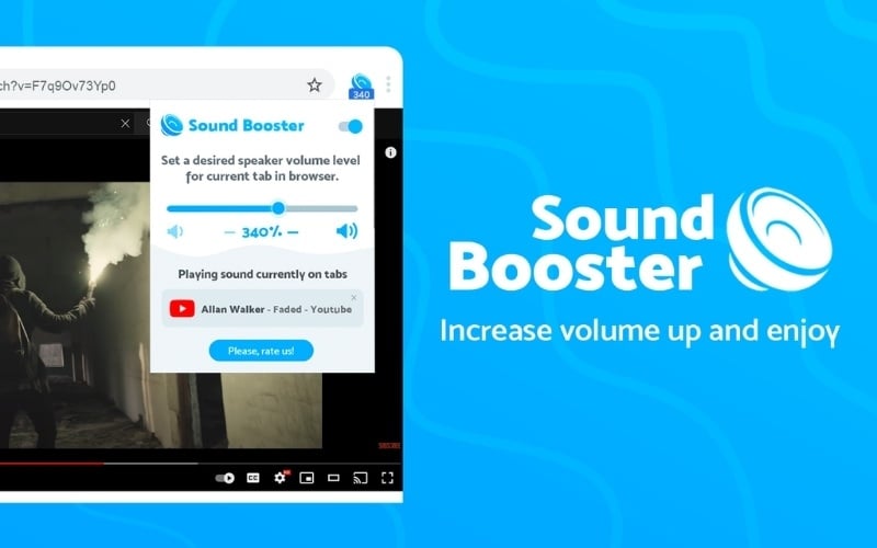 Volume Booster - Tiện ích Chrome