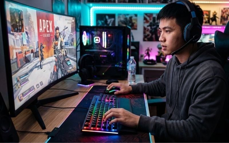 Game thủ thích setup đồng bộ nên cân nhắc mua bàn phím LED RGB