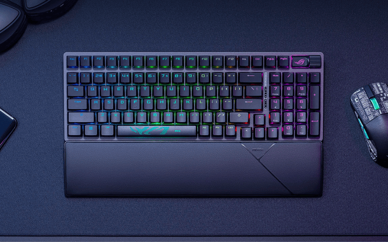 Bàn phím Per-key RGB cho phép tùy chỉnh từng phím với mức cá nhân hóa tối đa