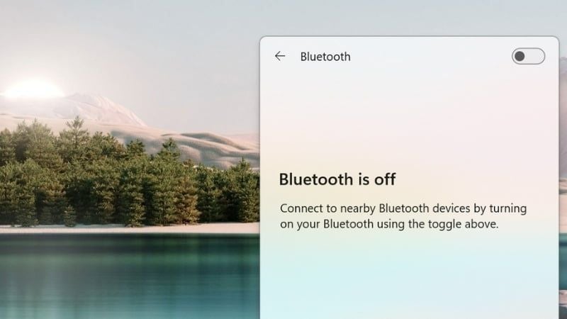 Tìm ô có chữ Bluetooth