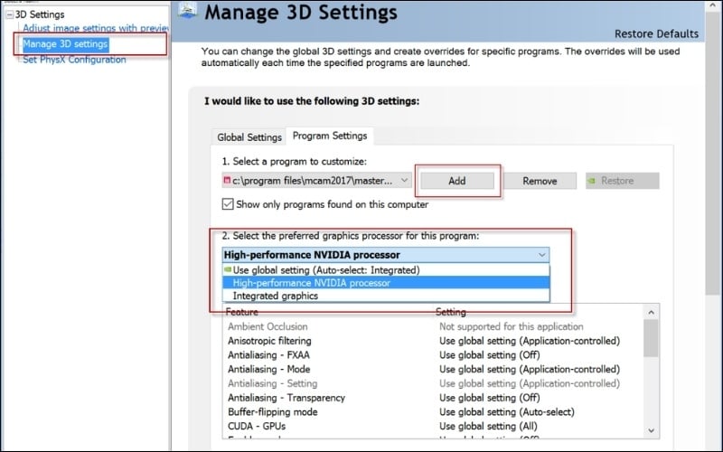 Tùy chỉnh cho từng game, phần mềm
