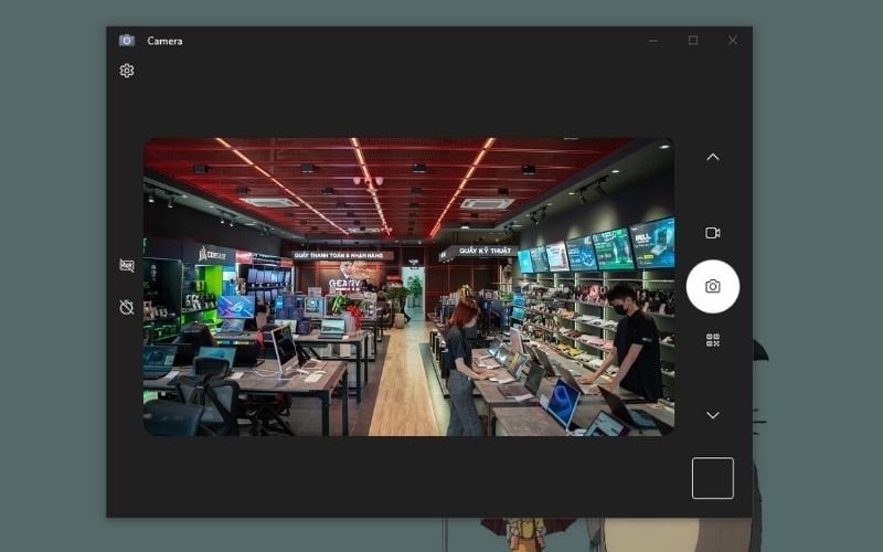 Giao diện ứng dụng Camera rất thân thiện và dễ sử dụng